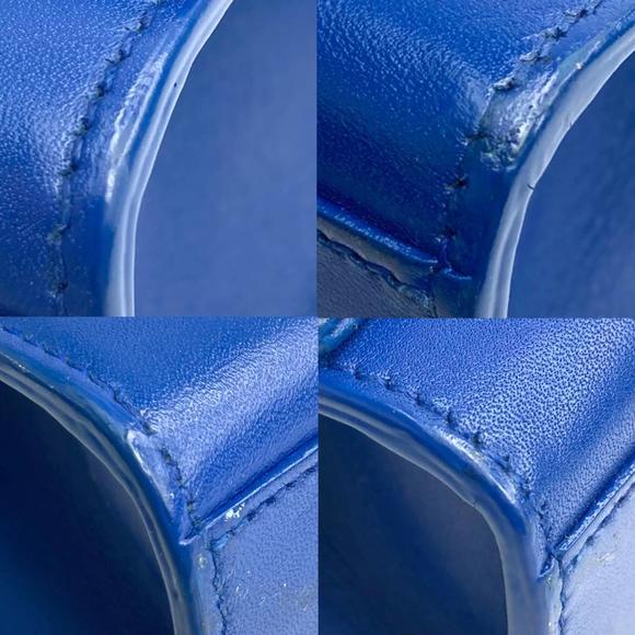 Saint Laurent Monogram Fringe Chain Shoulder Bag Blue - Picture 10 of 10